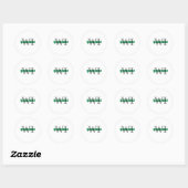 Sticker Rond greenbay wi (Feuille)
