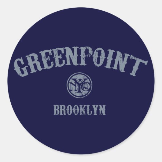 Sticker Rond Greenpoint (Devant)