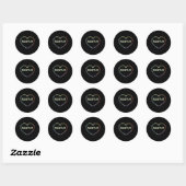 Sticker Rond Greffier scolaire (Feuille)