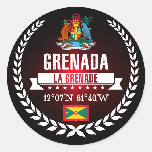 Sticker Rond Grenade (Devant)