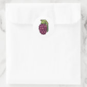 Sticker Rond Grenade à base de raisins (Sac)