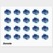 Sticker Rond Grenouille (Feuille)