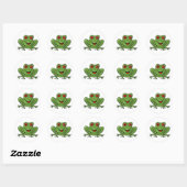 Sticker Rond grenouille (Feuille)