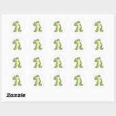 Sticker Rond Grenouille avec approbation (Feuille)