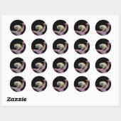 Sticker Rond Grenouille de singe cireux (Feuille)