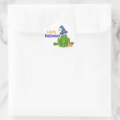 Sticker Rond Grenouille d'Halloween (Sac)
