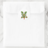 Sticker Rond Grenouille haïda (Sac)