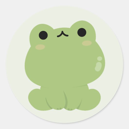 Sticker Rond Grenouille mûre (Devant)