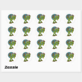 Sticker Rond Grenouille pacifique (Feuille)