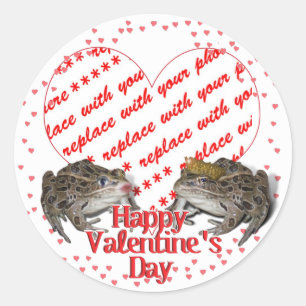 Sticker Rond Grenouille Prince & Kissing Grenouille Saint-Valen