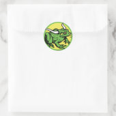 Sticker Rond Grenouille taureau par Mudge Studios (Sac)