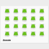 Sticker Rond Grenouille triste (Feuille)