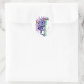 Sticker Rond Grenouille Violette (Sac)