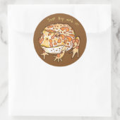 Sticker Rond Grenouilles à cornes ornées, sautez avec ! (Sac)