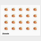 Sticker Rond Grenouilles à fraise 46 (Feuille)