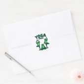 Sticker Rond Grenouilles de yoga (Enveloppe)