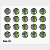 Sticker Rond Grenouilles encourageantes (Feuille)