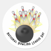 Sticker Rond Grève de Bowling (Devant)