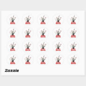 Sticker Rond Grève des reines (Feuille)