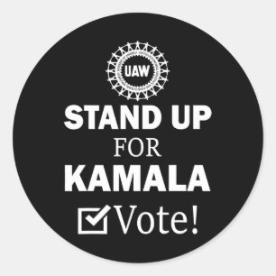 Sticker Rond Grève Pour Le Vote De Kamala
