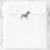Sticker Rond Grey Schnauzer (Sac)
