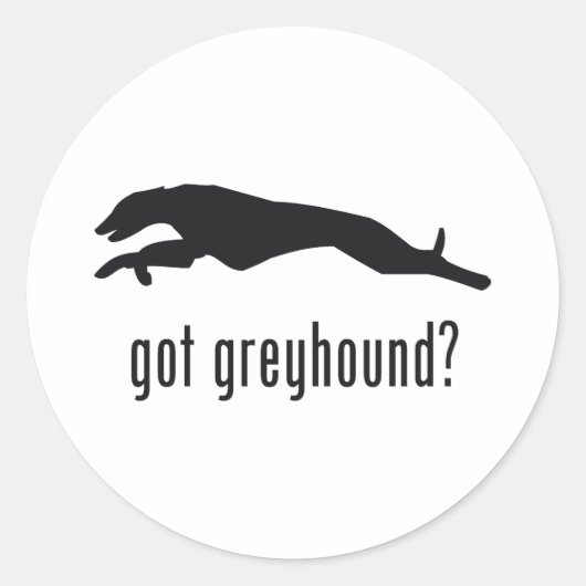 Sticker Rond Greyhound (Devant)