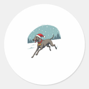 Sticker Rond Greyhound Festive Sprint