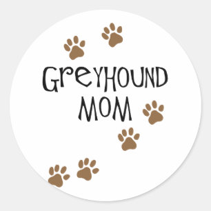 Sticker Rond Greyhound Maman
