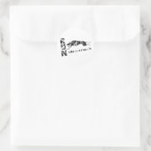 Sticker Rond Greyhound Run Comme Vous Le Voulez Dire (Sac)