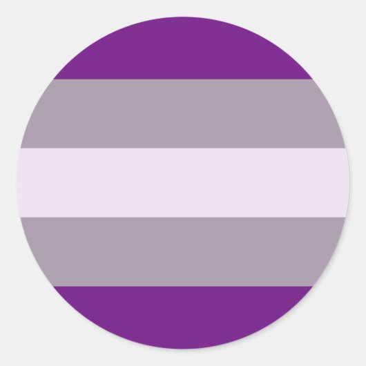 Sticker Rond Greysexual pride (Devant)