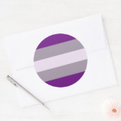 Sticker Rond Greysexual pride (Enveloppe)