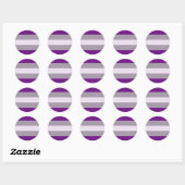 Sticker Rond Greysexual pride (Feuille)