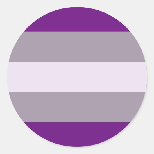 Sticker Rond Greysexual pride (Devant)