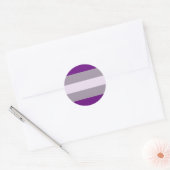 Sticker Rond Greysexual pride (Enveloppe)