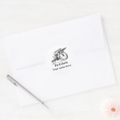 Sticker Rond Griffin Ex-libris (Enveloppe)