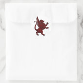 Sticker Rond Griffin rouge (Sac)