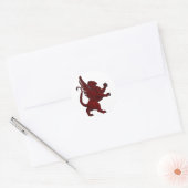 Sticker Rond Griffin rouge (Enveloppe)
