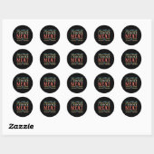 Sticker Rond Grill Conception Pour Grill & Barbeque Master (Feuille)