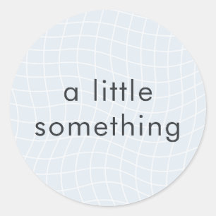 Sticker Rond Grille moderne déformée Message texte minimalist