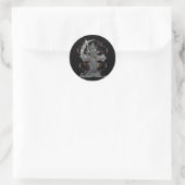 Sticker Rond Grim Reaper Attend (Sac)