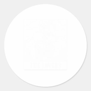 Sticker Rond Grim Reaper Les Amateurs Carte Tarot Hommes Femmes