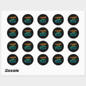 Sticker Rond Grimpée aux arbres _2 (Feuille)
