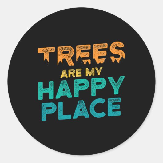 Sticker Rond Grimpée aux arbres _2 (Devant)