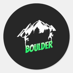 Sticker Rond Grimper Grimpeur Bloc Bouldering Blocoïste