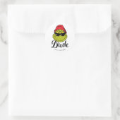 Sticker Rond Grinch | Le Mec (Sac)