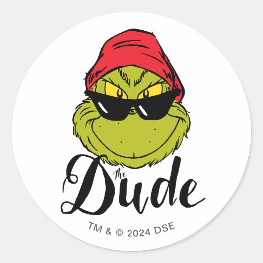 Sticker Rond Grinch | Le Mec (Devant)