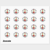 Sticker Rond Grinch | Tout va bien (Feuille)