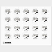 Sticker Rond Grind De Café Pour Cette Vue (Feuille)