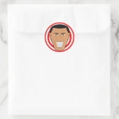 Sticker Rond GrinningObama (Sac)