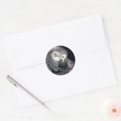 Sticker Rond gris africain (Enveloppe)